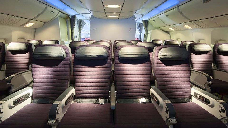 Qatar Airways sells Virgin Australia's 777 premium economy as Comfort+ seats.
