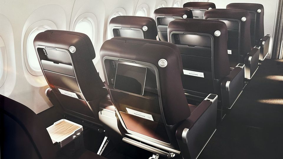 Qantas' A321XLR business class.