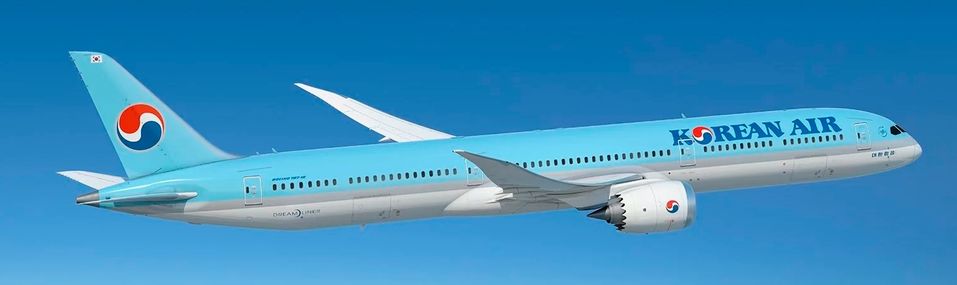 Korean Air's familiar 'classic' livery.