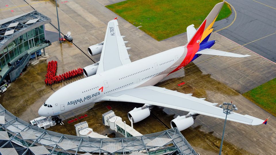 Korean Air will also gain the six superjumbos of Asiana Airlines.