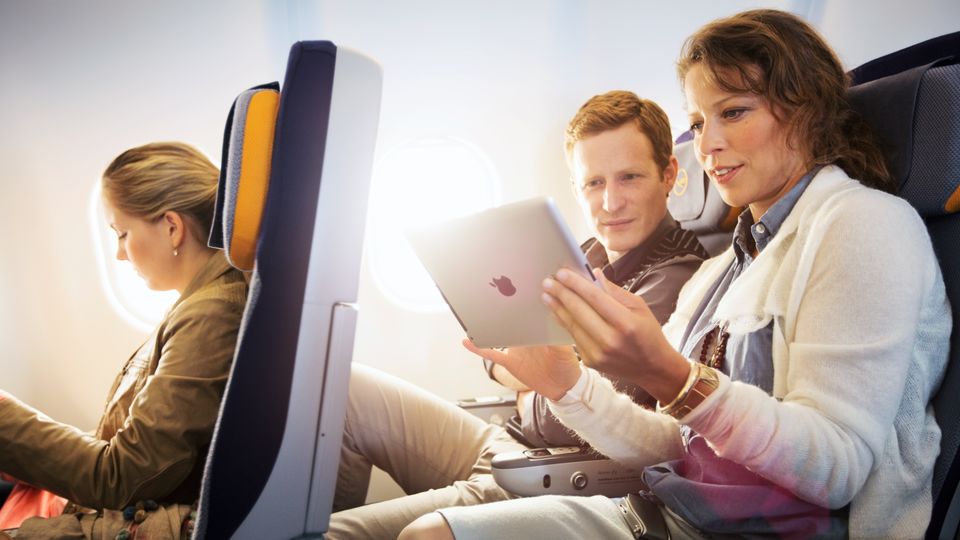 Free messaging is already available on many short- to medium-range Lufthansa flights.