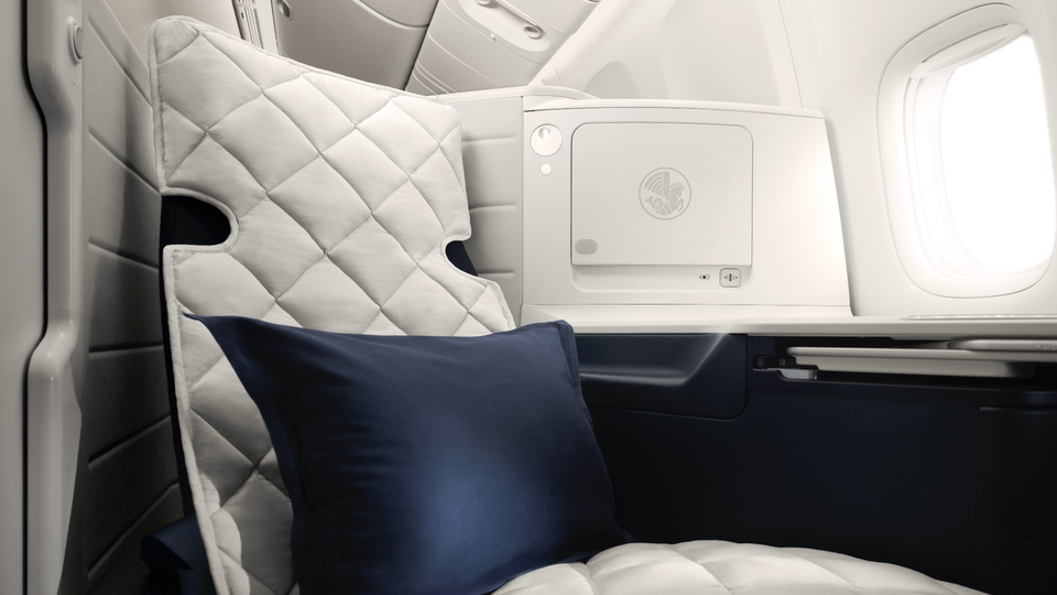 Air France's new business class mattress pad from Sofitel.