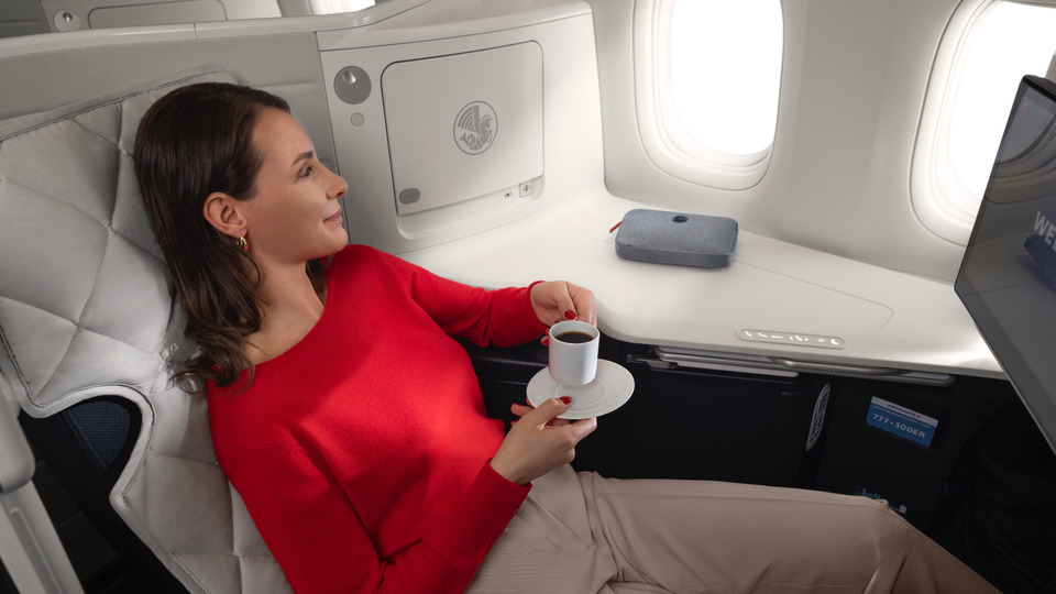 Air France's new business class mattress pad from Sofitel.