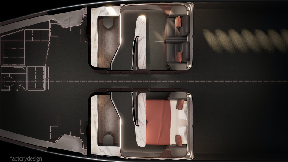 Factorydesign's Ensuite 'first class plus' concept.