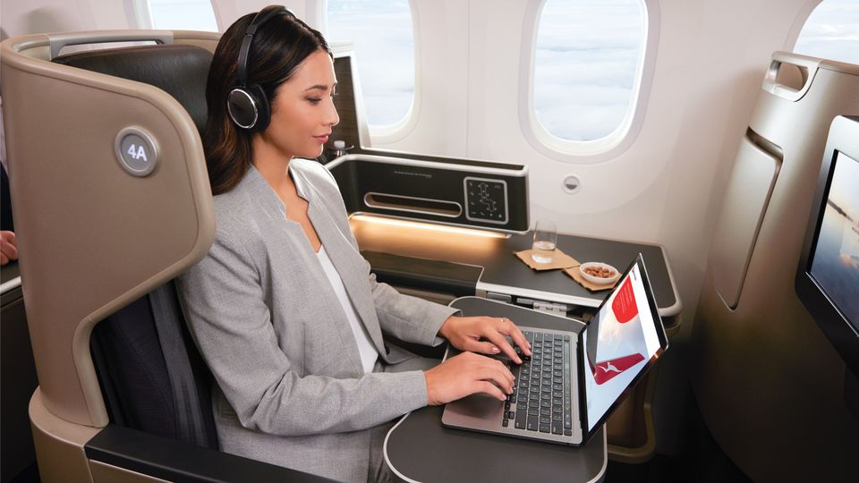 Qantas is currently upgrading its international A330 jets for WiFi all the way to Asia and back.