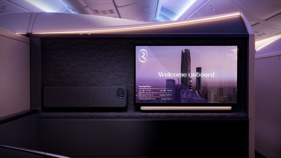 Riyadh Air's 787 business class.