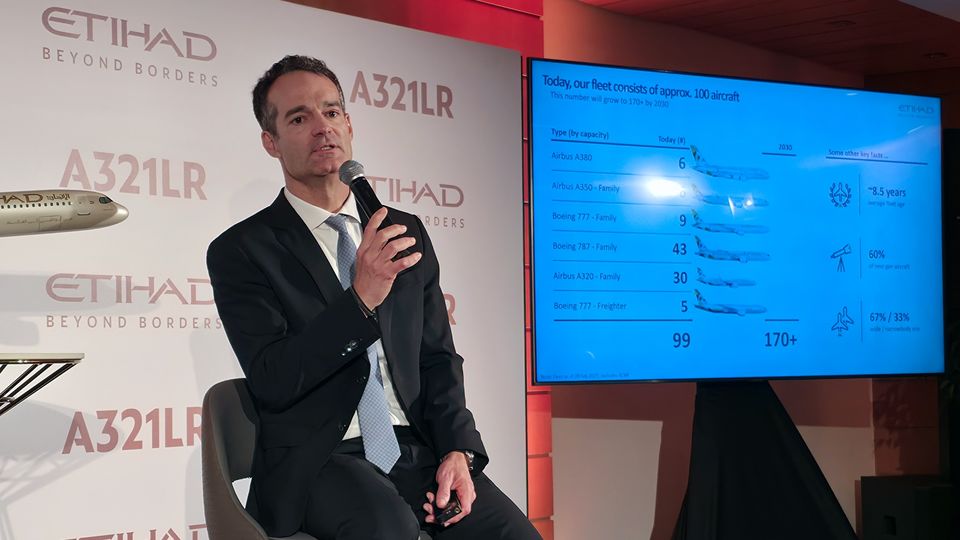 Etihad Airways CEO Antonoaldo Neves.