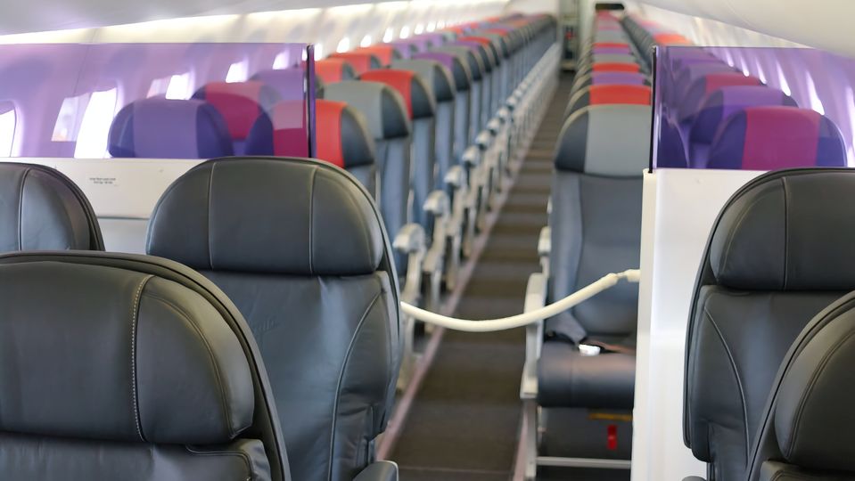 Virgin Australia's original E190 cabin.