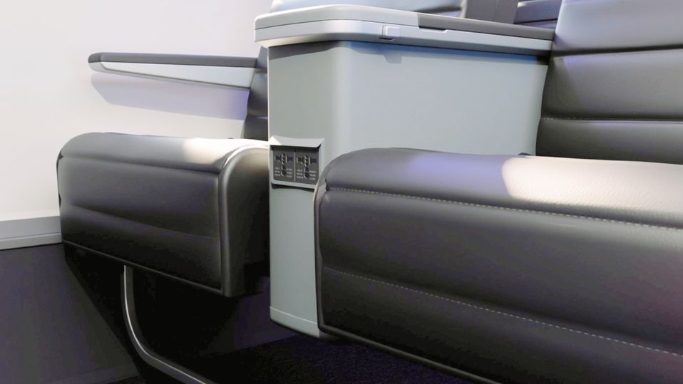 Every Virgin E190-E2 business class seat has AC and USB-C power.