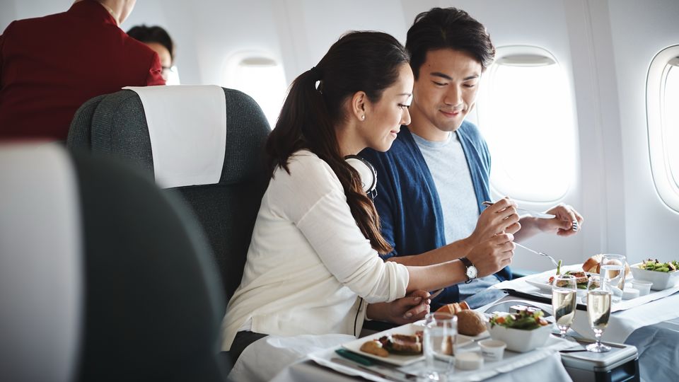 Cathay Pacific's A330 regional business class.