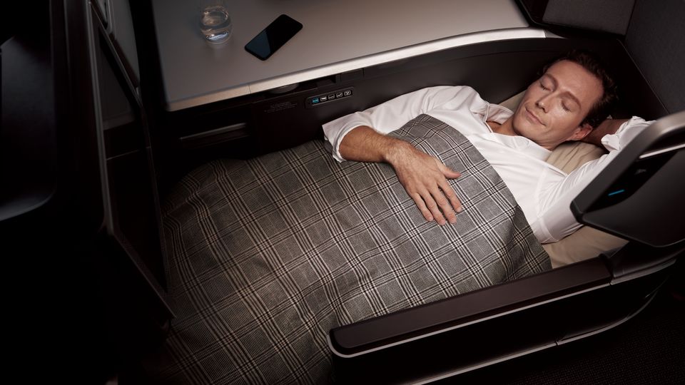 EVA Air Boeing 787 Royal Laurel Class (business class).