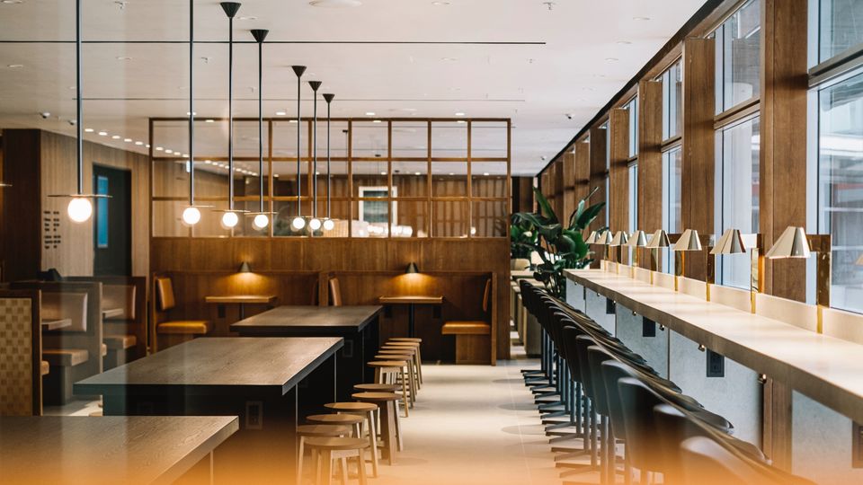 Cathay Pacific's The Bridge lounge at Hong Kong.