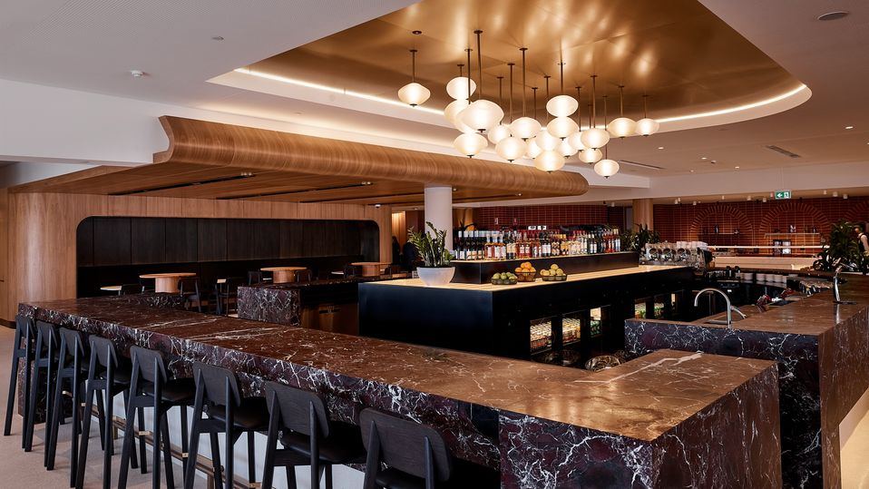 The new Qantas Adelaide Business Lounge.