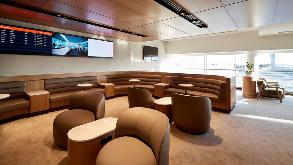 The new Qantas Adelaide Business Lounge.