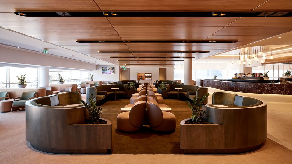 The new Qantas Adelaide Business Lounge.