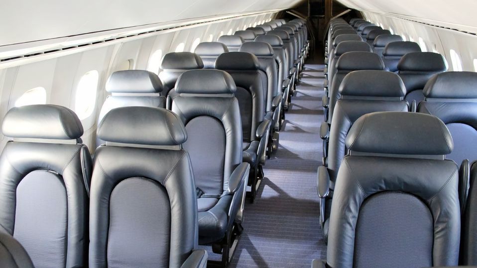 Inside the Concorde, things are surprisingly cramped.