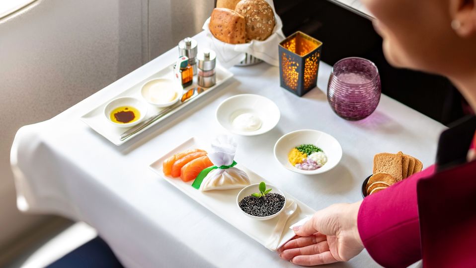 Caviar on a Virgin Australia flight?
