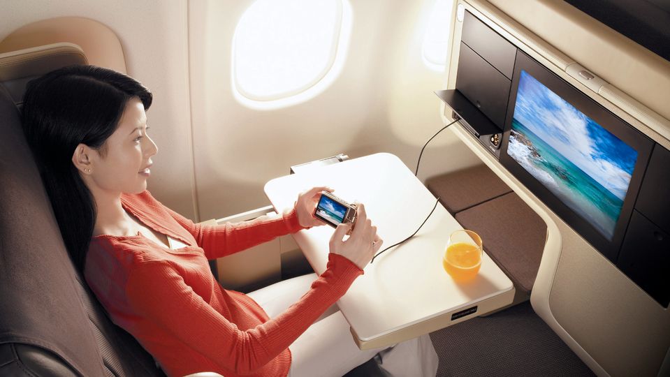 Singapore Airlines' original A380 business class.