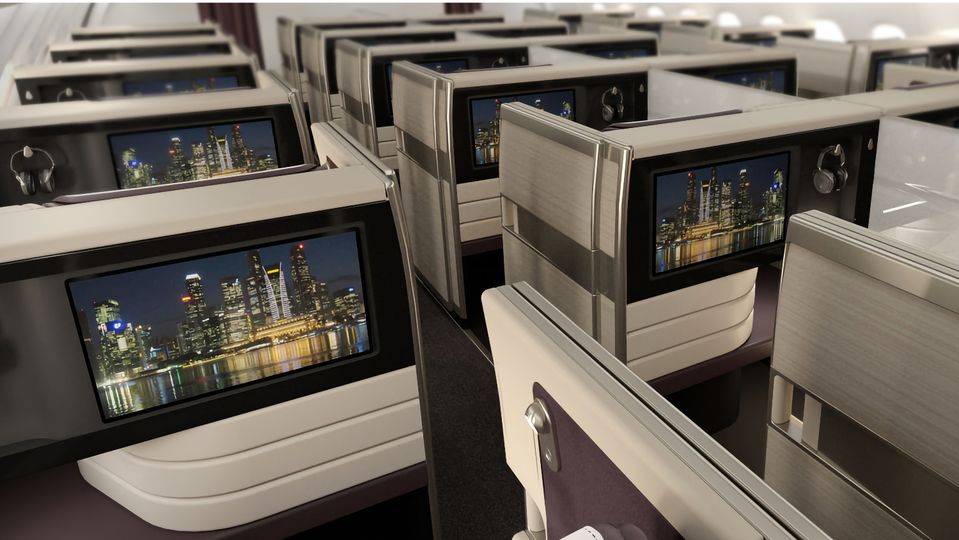DCA Design International's 2014 business class suite concept for Singapore Airlines.