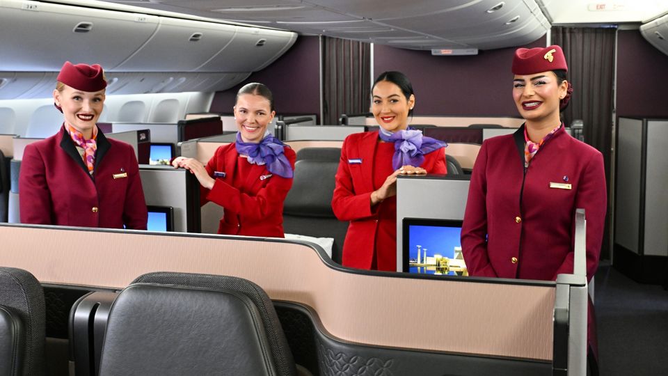 Each of the Virgin Australia flights will be on a Qatar Airways 777 fitted with Qsuites business class.