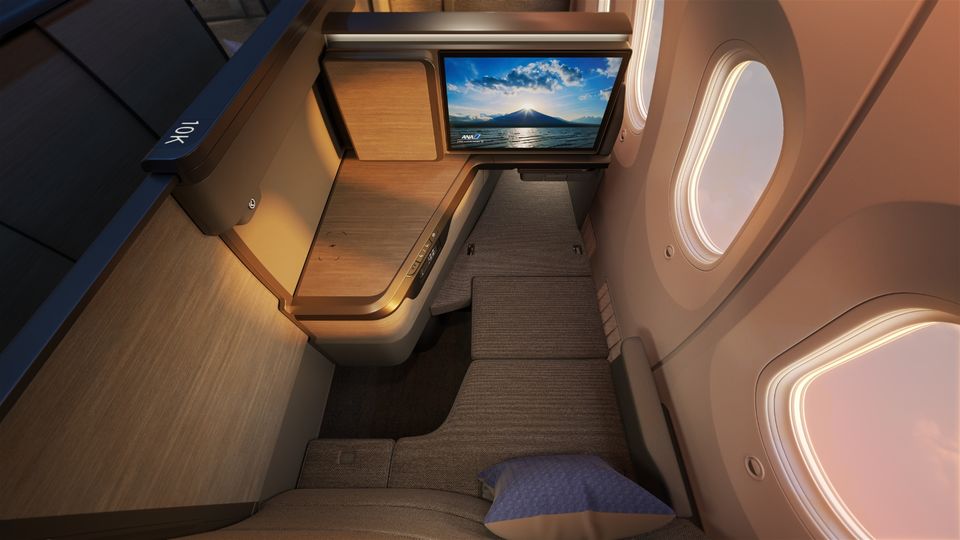 ANA's 787 The Room FX business class.