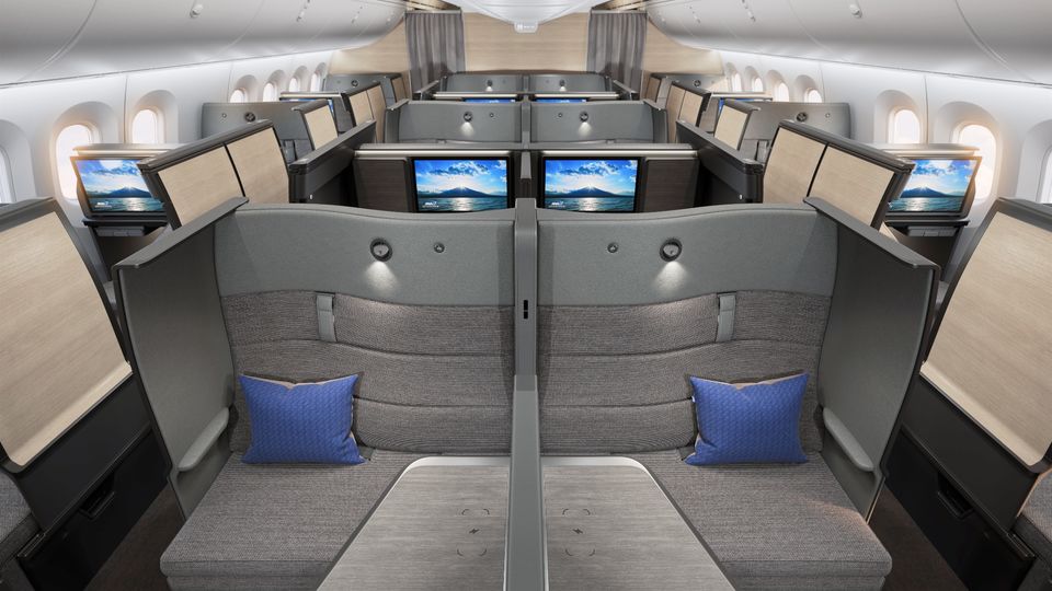 ANA's 787 The Room FX business class.