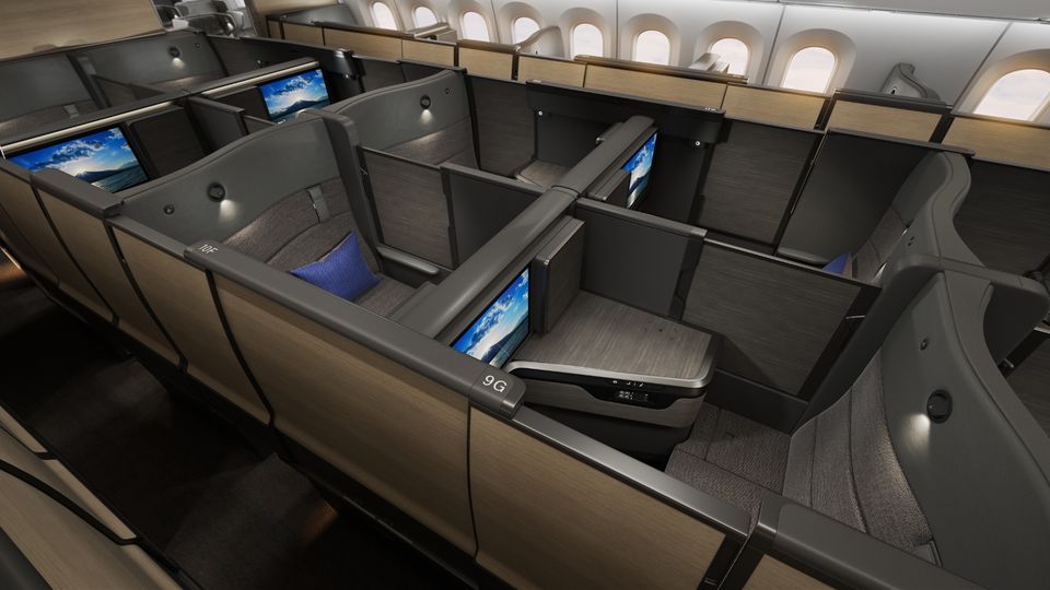 ANA's new 'The Room FX' Boeing 787 business class.
