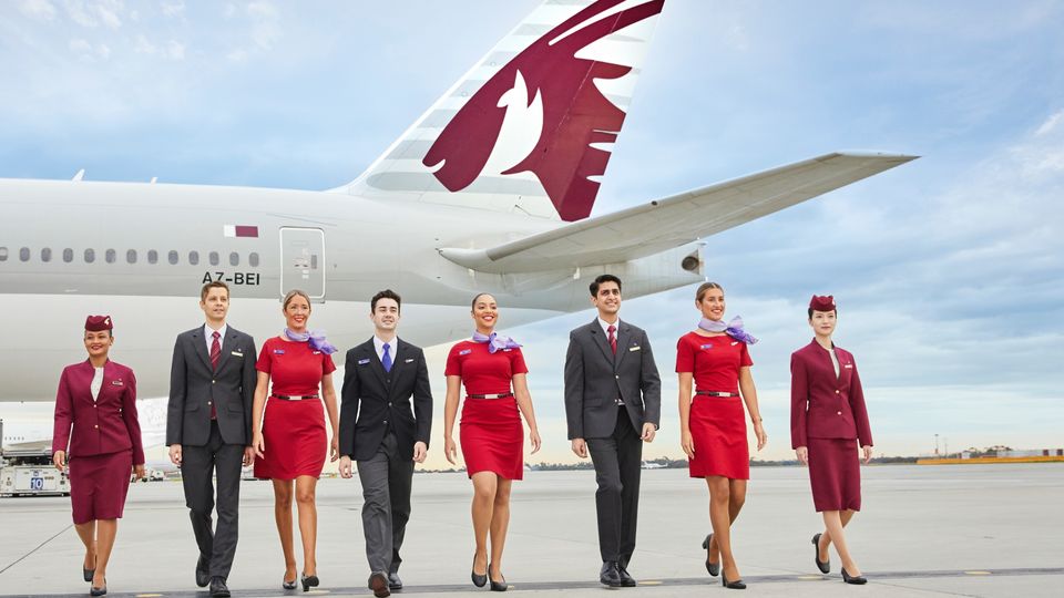 Putting their best foot forward: Virgin Australia and Qatar Airways.