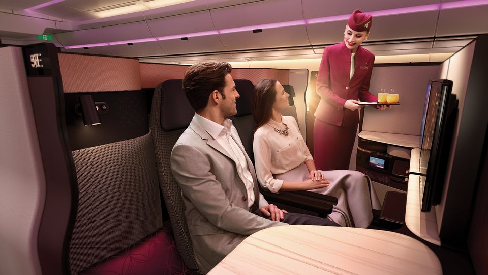 The middle E & F seats are the best choice for couples.