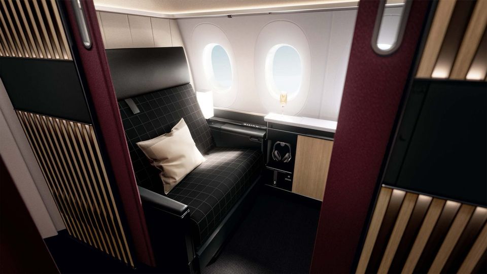 Swiss' new A350 first class.