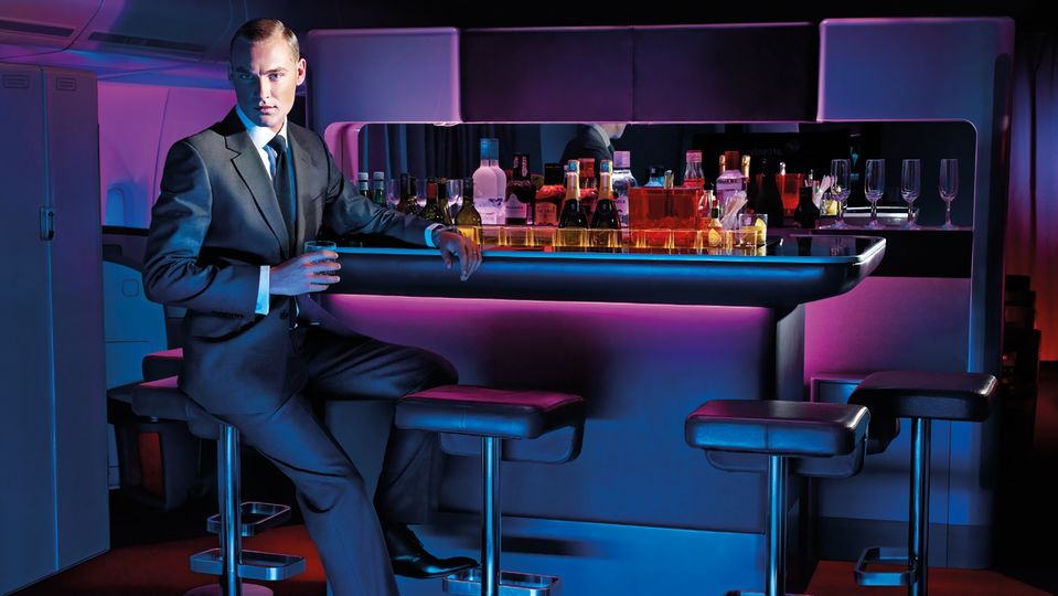 Virgin's 747 bar.