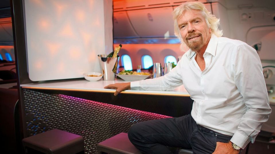 Virgin's 787 bar.