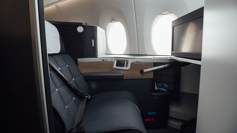 British Airways' new A380 business class.