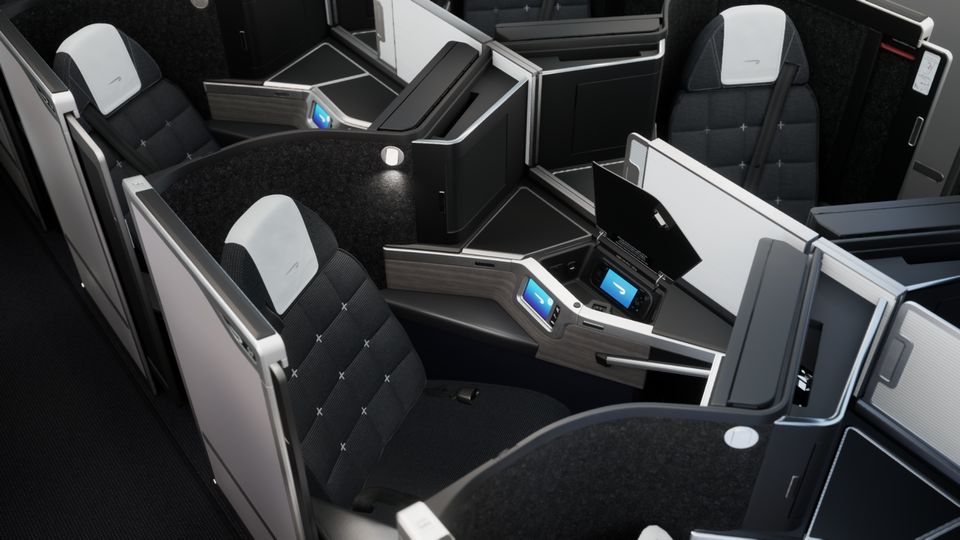 British Airways' new A380 business class.