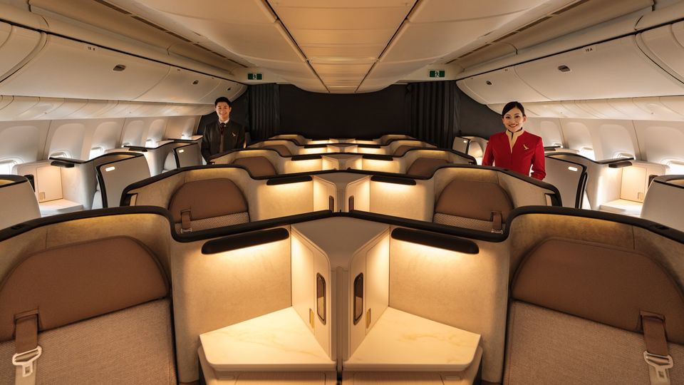 Cathay Pacific's 777 Aria Suites.