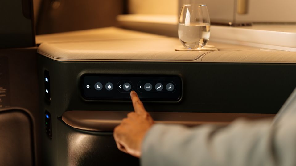 Smart presets adjust the seat position and suite lighting.