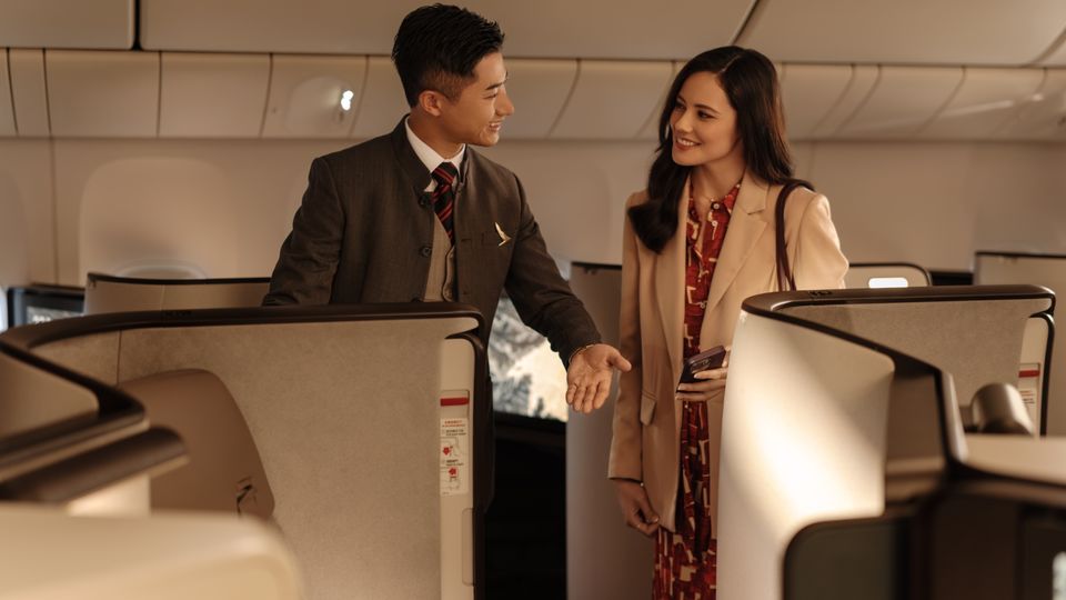 Cathay Pacific's 777 Aria Suites.