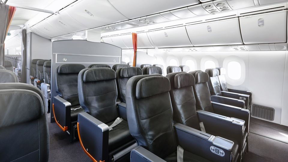 Jetstar's Boeing 787 business class.