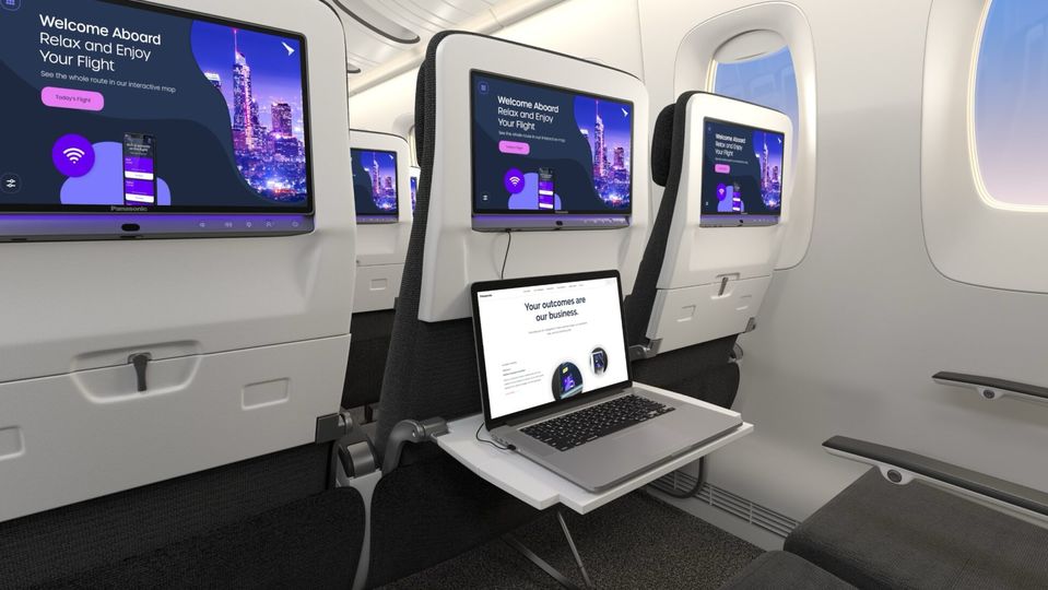 Panasonic's Astrova system brings a bigger, brighter screen to economy class.