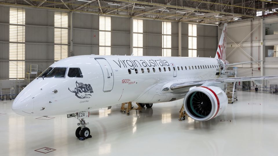 Virgin Australia's new regional 'E-jet'.