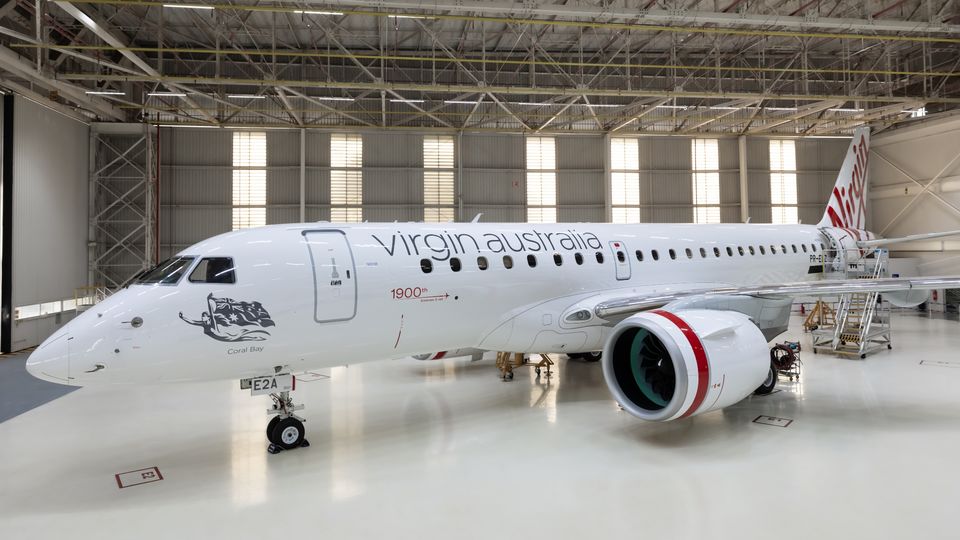 Virgin Australia's new regional 'E-jet'.