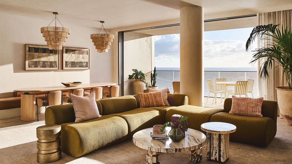 Salute the sun in this three-bedroom ocean view apartment.
