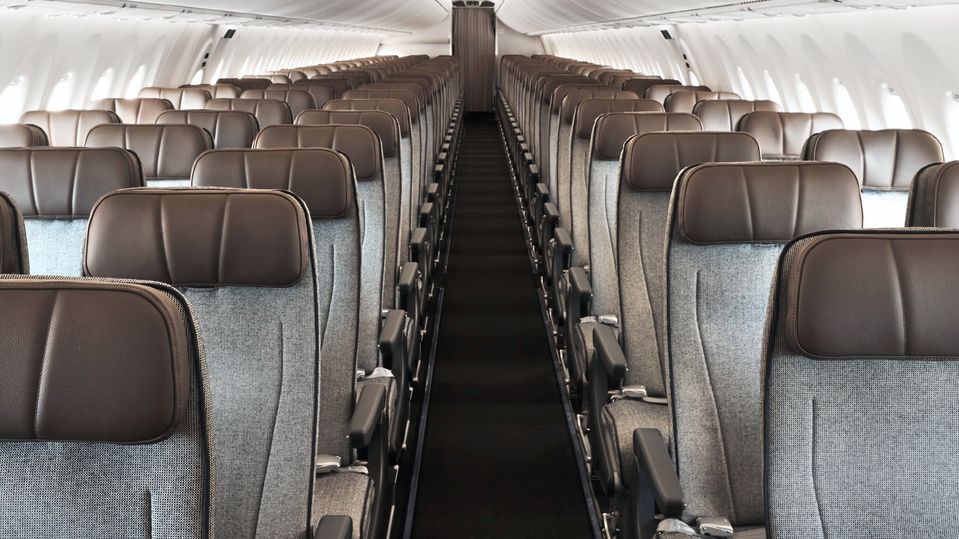 Economy on the A220 has a 3-2 configuration.