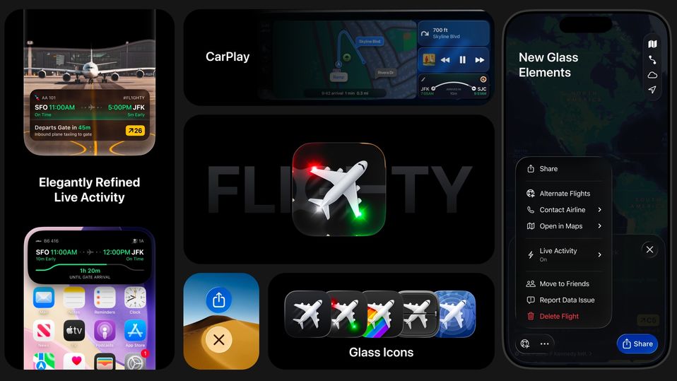 Plenty of new features are coming to Flighty's iOS 26 update.