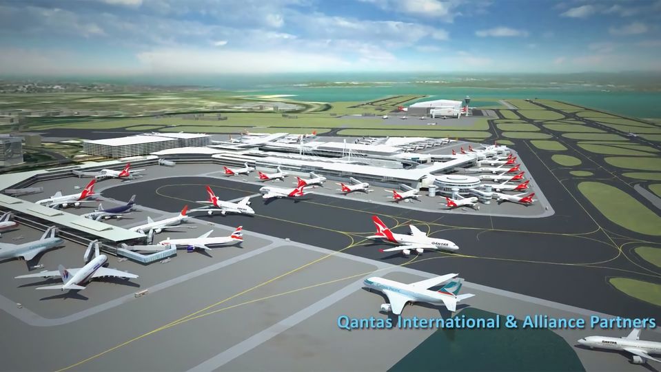 An earlier proposal to transform T3 into a super-hub for Qantas and its Oneworld partners.