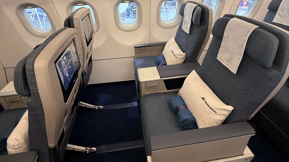 Philippine Airlines' new A321ceo business class.. Miguel R. Camus