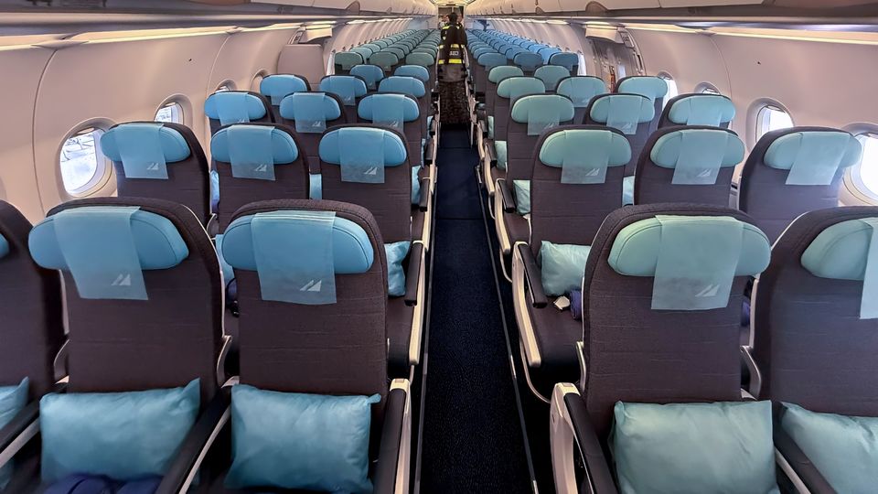 Philippine Airlines' new A321ceo economy class.. Miguel R. Camus