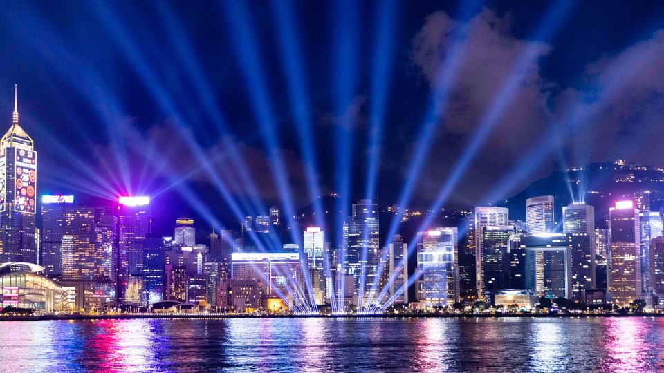 Take in the Symphony of Lights from the Tsim Sha Tsui waterfront.