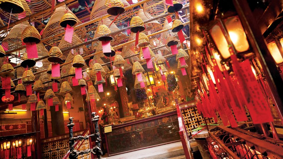Sheung Wan's Man Mo Temple is a world away from the hustle and bustle of life outside.