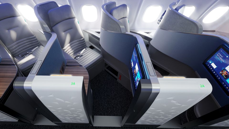 JetBlue's A321LR Mint business class is based on the Vantage Solo.